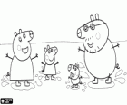 Prase rodina hrát s louže. Prasátko Peppa, Peppa Pig