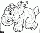 Elephante, slona z doplněk Neopets