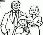 Rodina, skládající se z otce, matky a syna