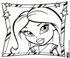 Tvář krásná mladá dívka Bratz