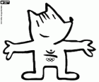Cobi. Maskot pro olympijské hry v Barceloně 1992. Katalánský ovčák od Javier Mariscal