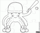 Pypus hraje baseball puzzle