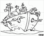 Bible puzzle. Starý zákon. Tanachu. Puzzle Noemova archa