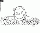 Původní logo Curious George v angličtině, Zvedavý George