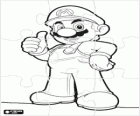 Mario puzzle, slavný protagonista videohry Super Mario Bros