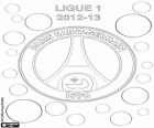 Paris Saint Germain, PSG, Ligue 1 2012-2013 šampion, Francie fotbalové ligy
