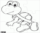 Puzzle Koopa Troopa, želva, nepřítel Mario