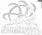 Loga EuroBasket 2013 Slovinsko. Basketbal Mistrovství Evropy 2013. FIBA Europe