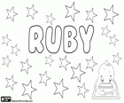 Ruby, jméno latinského původu. Pochází ze jména drahokam, rubín