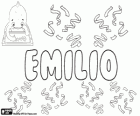 Emilio, jméno latinského původu, odvozeno od Aemilius. Nebo jméno řeckého původu, odvozené od Aimilios