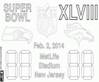 Super Bowl 2014. Seattle Seahawks vs Denver Broncos. MetLife Stadium v New Jersey, na 2 února 2014