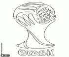 Logo Mistrovství světa ve fotbale 2014 v Brazílii