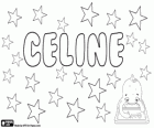 Celine, jméno latinského původu. Varianta Celeste
