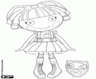 Bea Spells-A-Lot z Lalaloopsy s její pet, sova