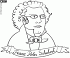 Busta Franz Peter Schubert. Slavný rakouský hudební skladatel, který se narodil v roce 1797 a zemřel v roce 1828