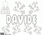 Davide, jméno hebrejského původu. David, biblické jméno, druhý král Izraele