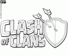 Logo pro více hráčů hry video Clash of Clans