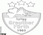 Odznak SpVgg Greuther Fürth, sportovní klub z bavorského města Fürth