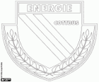 Logo FC Energie Cottbus, fotbalový klub z města Cottbus, v Braniborsku