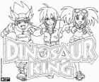 Logo Dinosaur King Max, Rex a Zoe