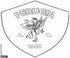 Emblém AC Perugia Calcio, fotbalový klub z Perugie, město v Umbrie