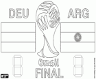 Německo vs Argentina. Finále FIFA Mistrovství světa ve fotbale Brazílie 2014. Maracanã Stadium, Rio de Janeiro, 13 července 2014