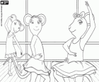 Angelina Ballerina a její přátelé v taneční zkoušky