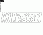 Logo NASCAR, nejdůležitější soutěž na světě s tovární vozy