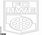 Logo FC Rot-Weiß Erfurt, fotbalový tým Erfurt, město Durynsko