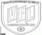 Státní znak VfL Osnabrück. Sportovní klub z Osnabrücku, město v Dolním Sasku
