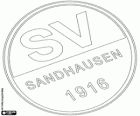 Odznak SV Sandhausen 1916. Fotbalový klub v Sandhausen, Bádensko Württembersko