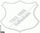 Emblém TSG 1899 Hoffenheim. Fotbalový klub z Sinsheim, město v Bádensku - Württembersku