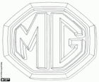 MG logo, Morris Garages, britský auto značky