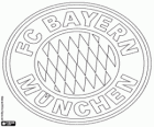 Emblém FC Bayern Mnichov. Sportovní klub z Mnichova, hlavní město Bavorská