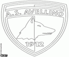 Štít AS Avellino 1912. Sportovní klub od města Avellino, Kampánie
