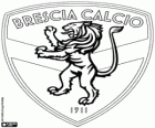 Odznak Brescia Calcio. Fotbalový klub z Brescie, město v Lombardii