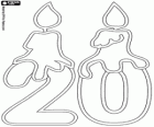 Dva a nulu svíček. Číslo dvacet k narozeninám