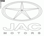 Logo JAC Motors. Značka automobilů, veřejná obchodní společnost v Číně
