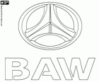 Logo BAW, Beijing Automobile Works, výrobce vozidla v Číně