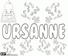 Ursanne, varianty Ursula. Ursanne, jméno pro děvče i chlapce