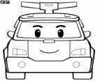 Robocar Poli přeměněna na policejní auto
