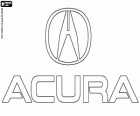 Logo Acura. Honda luxusní auto značky