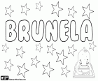 Brunela, Variant Brunella. Zdrobnělina Bruna, ženský Bruno