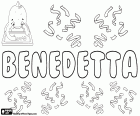 Benedetta, jméno latinského původu. Benedetta, italské ženské jméno, které odpovídá mužské jméno Benedetto. Jméno, které pochází z latinského benedictus