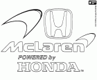 Logo týmu automobilových závodů Formule 1 McLaren Honda