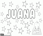 Juana, ženská podoba Juan, Jan ve španělštině. Zdrobnělina Juana je Juanita
