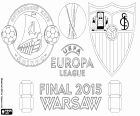 Dněpr Dněpropetrovsk vs Sevilla. Finále Evropské ligy 2014-2015 v Polsku národního stadionu, Stadion Narodowy, ve Varšavě, 27 května 2015