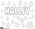 Halley, jméno pro děvče i chlapce. Halley, jméno s různého původu. Halley, varianta Hallie a Harriet. Halley se také anglické příjmení