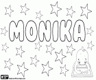 Monika, varianta Monicka a Monike, Monica, Monique, mezi ostatními. Monika, ženské jméno v německé, maďarské, Skandinávské jazyky a slovanské jazyky