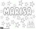 Marisa, jméno pro děvče s různého původu. Marisa, název v angličtině, španělštině, portugalštině a italsky. Marisa a Marissa, jméno latinského původu, odvozené od Maris což znamená "od moře". Marisa je také používán jako varianty názvy sloučenin María Isabel a Maria Luisa